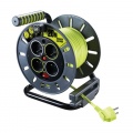 Cable Reels Vacuum Power Cord - Enrouleur Électrique 4 Prises 20 MÈtres Nf - CÂble H05vv-f 3